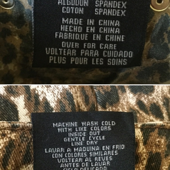 Seven Luxe leopard skinny jeans 14 - Picture 5 of 5